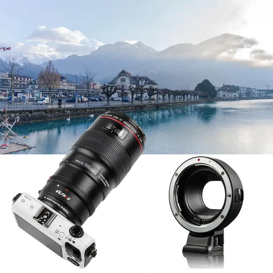 Адаптер Viltrox для объектива EF-EOS M AF для объектива Canon EF EF-S, подходит для беззеркальной камеры Canon EOS M