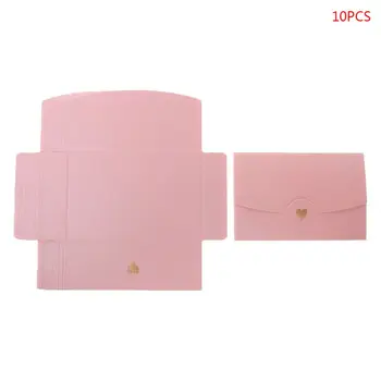

10pcs Blank Mini Heart Retro Paper Envelopes Wedding Party Invitation Envelope For Letter Greeting Cards G92E