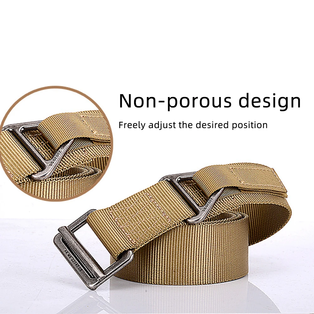 Тактический ремень FDBRO со стальной пряжкой мужские нейлоновые армейские военные