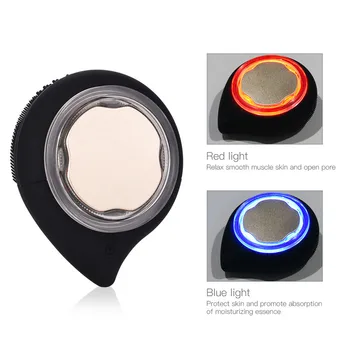 

Silicone Face Cleansing Massager Light Therapy Beauty Device Face Lifting Anti Aging Wrinkle Removal Facial Cleaning Brush Skin
