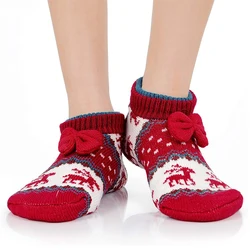 Home Socks Slippers Women Fur Plush Warm Knit Slippers Lightweight Soft Comfortable Winter Floor Slippers Women Indoor Slippers