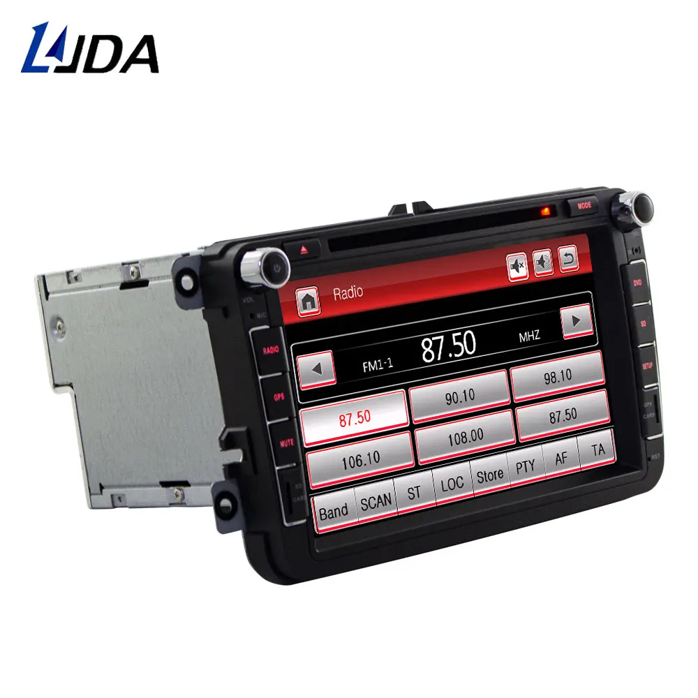 LJDA автомобильный мультимедийный плеер для VW POLO PASSAT b6 golf 5 Skoda Октавия wifi радио dvd automotivo gps 2 DIN Авторадио