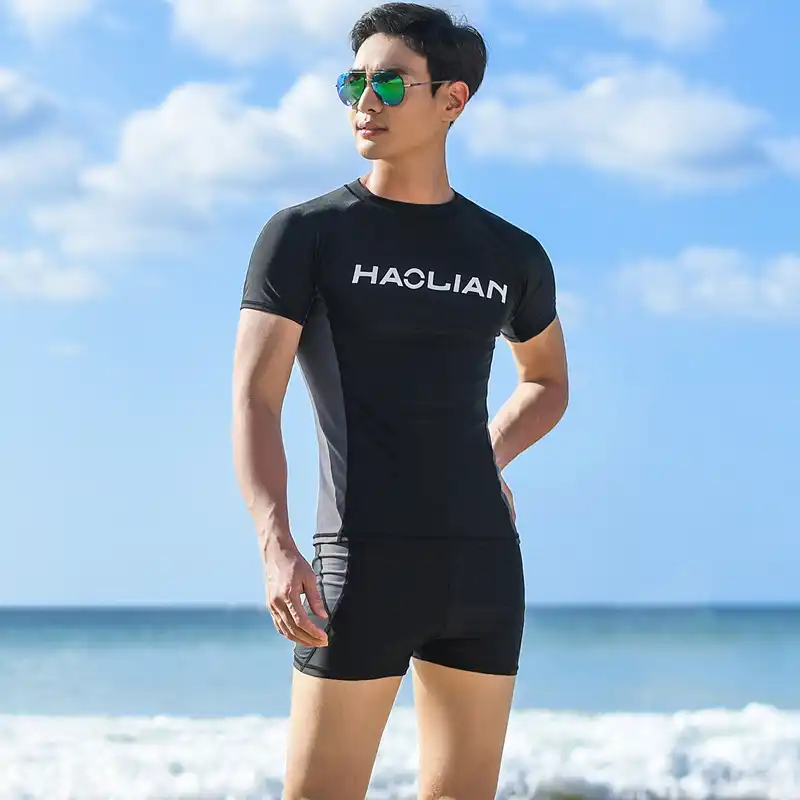 camisa de baño para hombre