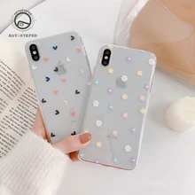 Чехол с узором любовь для iPhone X XS чехол для iPhone X XS 6 6s 7 7plus 8 8 plus мягкий силиконовый прозрачный чехол для телефона,чехол на айфон 7,чехол на айфон 8