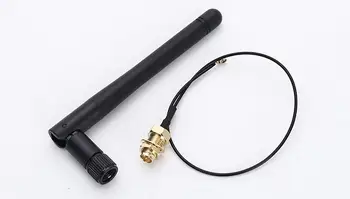 

200pcs 2.4GHz WiFi Antenna RP-SMA Male Wireless Router With PCI UFL IPX to RP SMA Pigtail Cable For Wireless Router Aerial