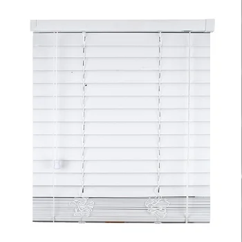 

PVC Faxwood Venetian Blinds 50mm Flat Slat CUSTOMIZE SIZE PVC Shutter Cord Control
