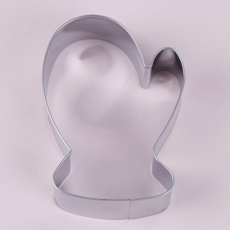 Светло-зеленый Christmas Theme Snowman/Gloves/Christmas Tree/Gingerbread Man/Boots Cookie Cutter Candy Biscuit Metal Cutters Mould Cooking Tool - Цвет: Светло-зеленый