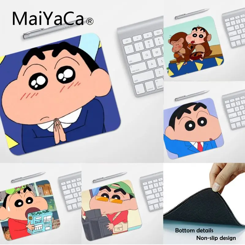 

MaiYaCa High Quality Cartoon Crayon Shinchan Laptop Computer Mousepad Smooth Writing Pad Desktops Mate gaming mouse pad