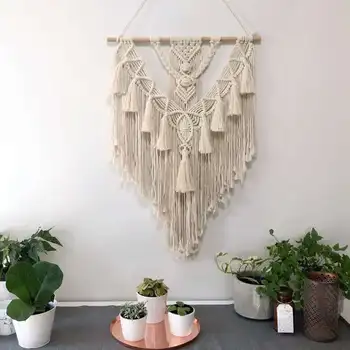 

Wall Hanging Tapestry Macrame Wall Decor Woven Roop Knitted Tapestries Bohemian Chic Tapestry Home Decoration Tapestry Pendant