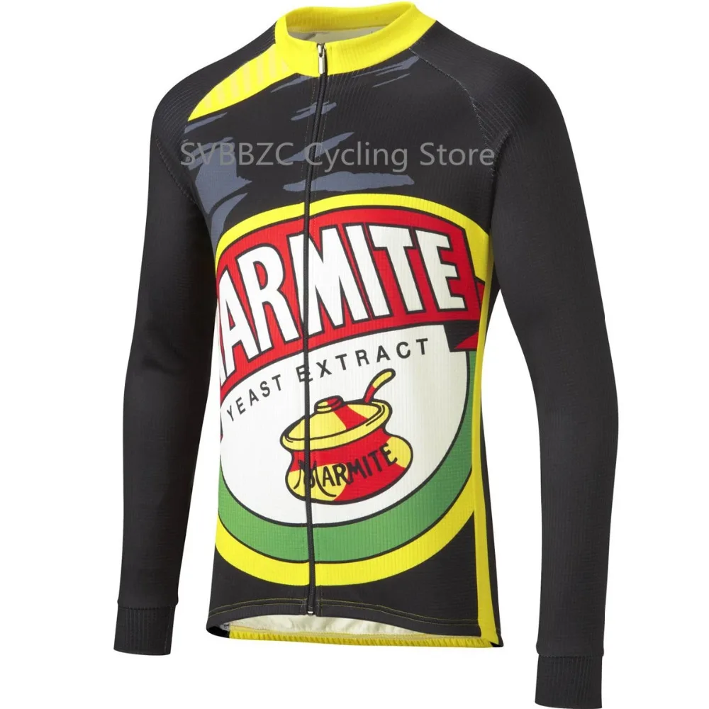 1- Pic color Длинный рукав Велоспорт Джерси осенняя одежда для велоспорта MARMITE HATE JAMS велосипедная куртка Футболка Maillot Ropa Ciclismo - Цвет: 1- Pic color