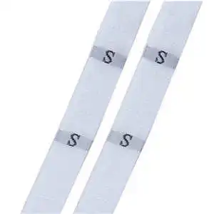 Этикетки размеров одежда тканые бирки XS-2XL белый черный 32 мм(1 2/") x 12 мм(4/8") 1 рулон(около 400 шт - Цвет: white S