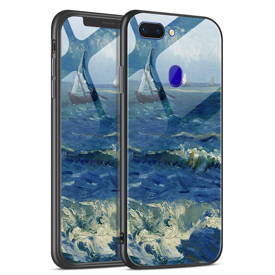 W112 Для OPPO R15 R15X R15Pro противоударный чехол из закаленного стекла для телефона OPPO K1 RX17 Neo TPU чехол для OPPO R15 задняя защитная оболочка - Цвет: W112