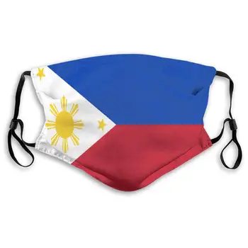 

Philippines Print Mouth Masks With Filter Washable And Reusable Anti Dust Breathable Mask With Adjustable Ear Loops For Men And
