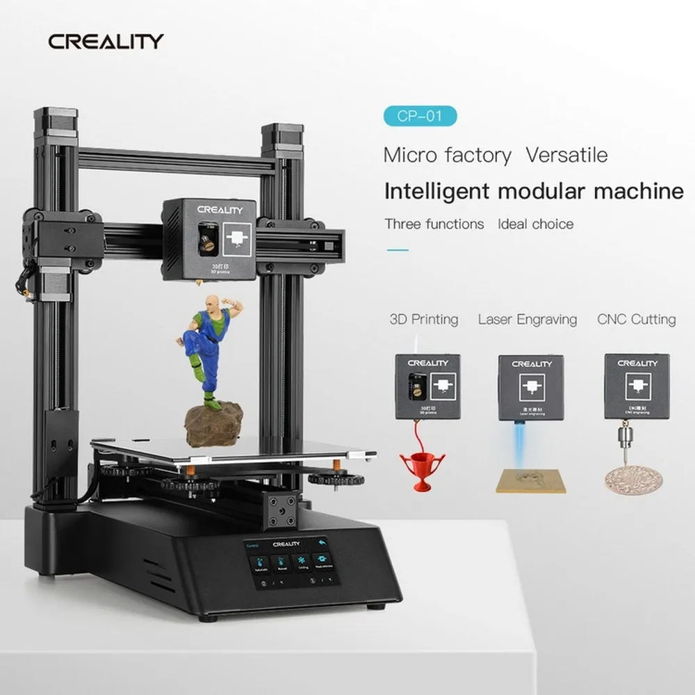 3 In 1 3D Printer 3D печать 4800 об/мин лазерный гравировальный станок креативный 3D CP-01 3 в 1 принтер может быть ЧПУ гравировальный лазерный гравировальный станок - Цвет: 3 In 1 3D Printer