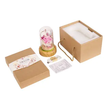

ICOCO Streamer Bottle Wireless Bluetooth Speaker Rechargeable LED Night Light With Flower in Glass Home Decoration Table Lamp