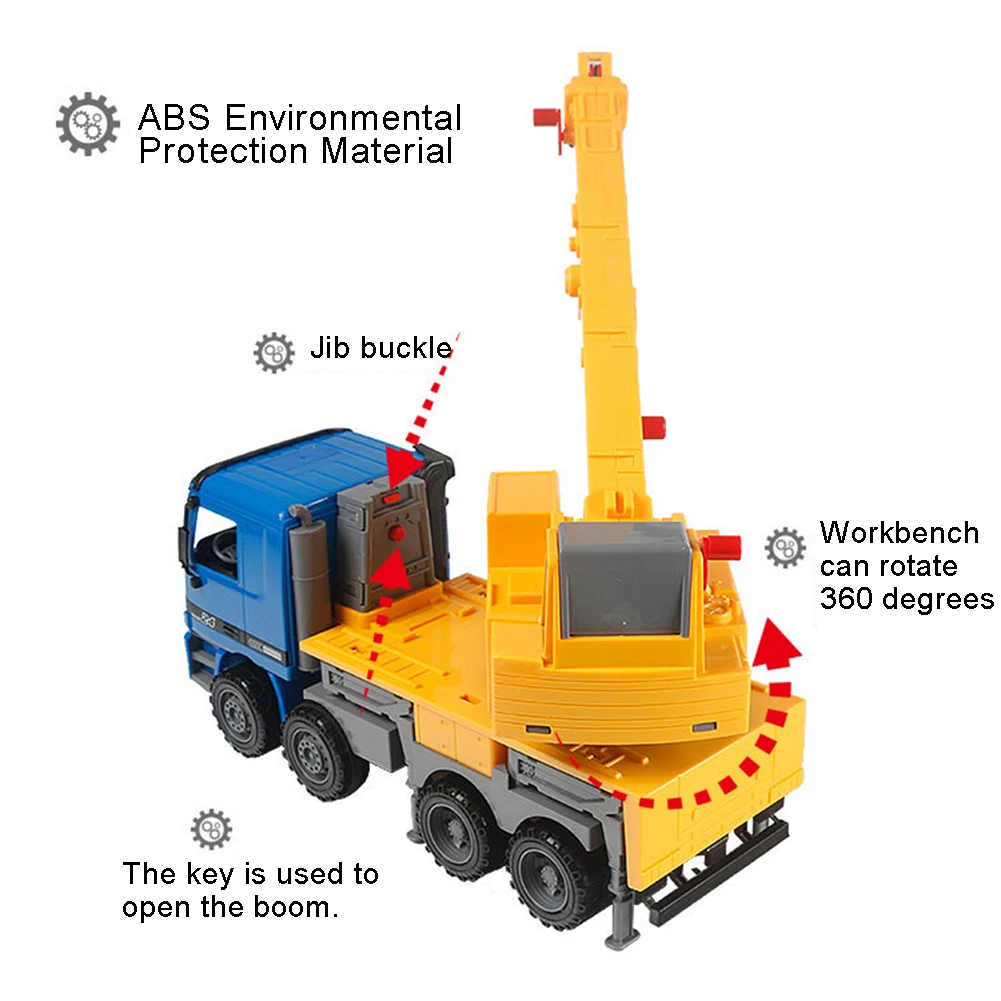 Моделирование телескопический кран грузовик, инженерный Транспорт модель Развивающие игрушки для детей модель автомобиля детская