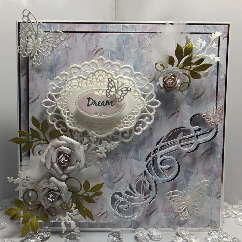 Кружева границы металла резки штампы Новый 2018 трафарет для скрапбукинга и