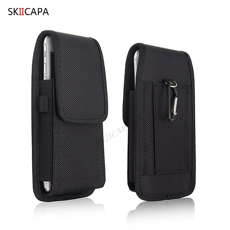 Oxford Cloth Holster Phone Pouch with Belt Clip