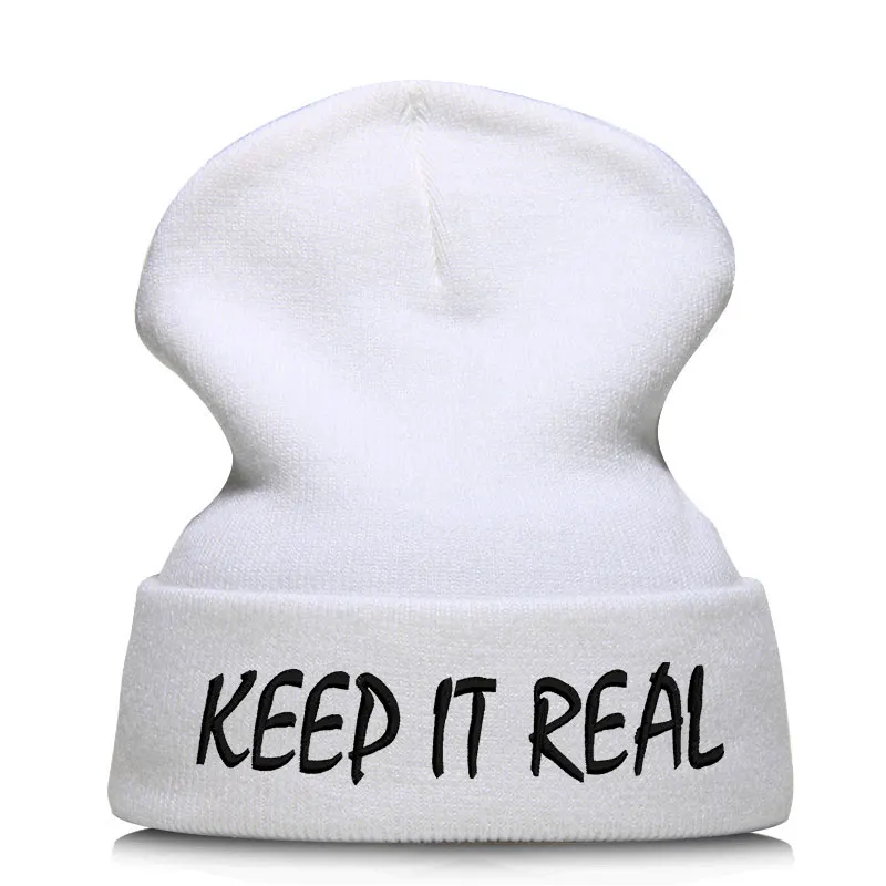 Шапка бини Skullie вязаная шапка носок Зимняя Вышивка панк для мужчин женщин