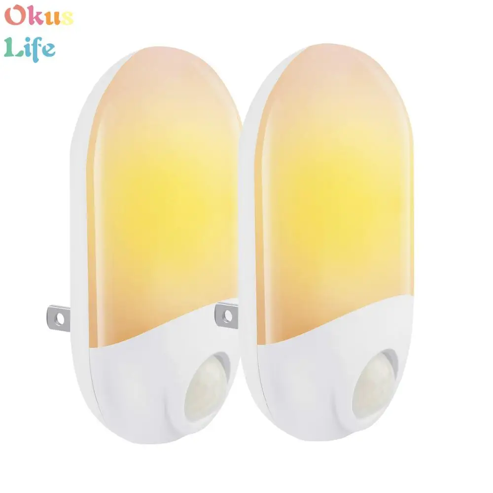 

2019 Brand New 4Pcs Intelligent Induction Nightlight New Creative Simple Bedroom Corridor Intelligent Plug-in Light Control