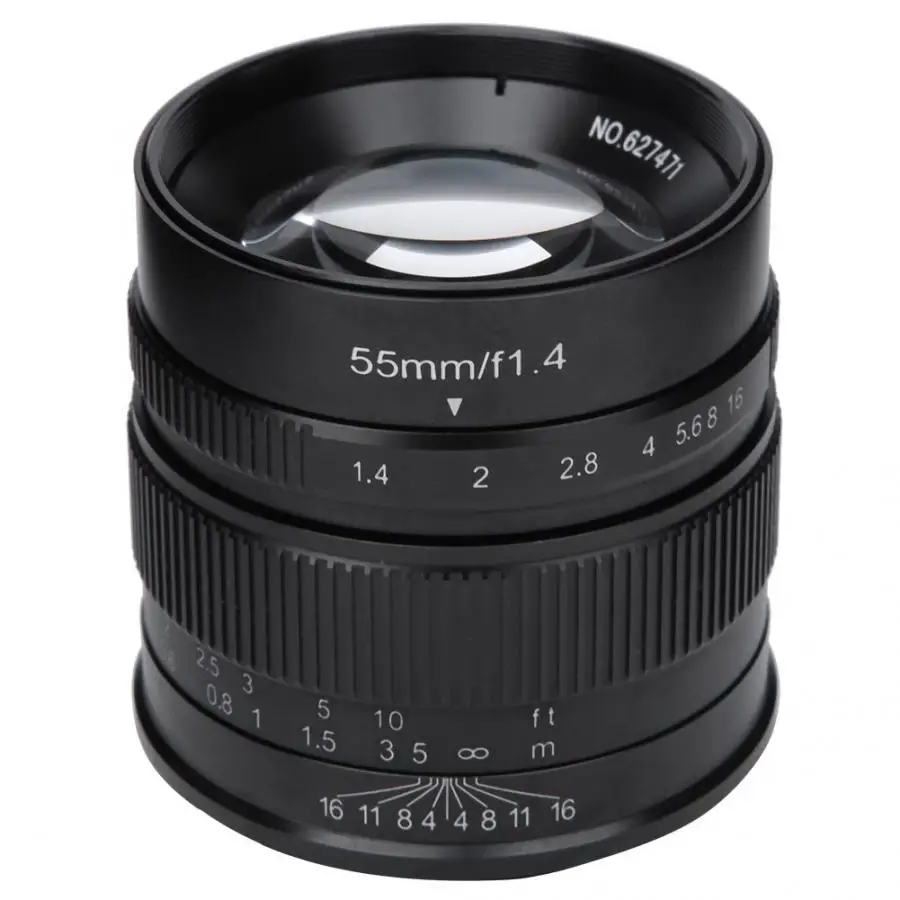 7 ремесленников 55 мм F1.4 APS-C с большой апертурой фиксированный объектив с полурамкой для sony E крепление для Canon EOS-M для Fuji FX M4/3 крепление для камеры