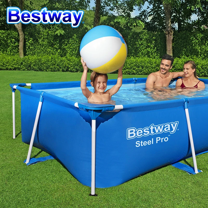 uitzondering af hebben Bezet Originele Bestway Zwembad 56403 Lengte 2.6M Staal Pro Frame Zwembaden  Gemakkelijk Set Bovengronds Zwembad Outdoor Water Tank voor  Familie|Tuinstoelen| - AliExpress