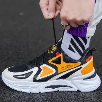 

2020 New Hot Spring Men Sneakers breathable mesh casual men's shoes Fashion comfortable platform sneakers tennis hombre shoes