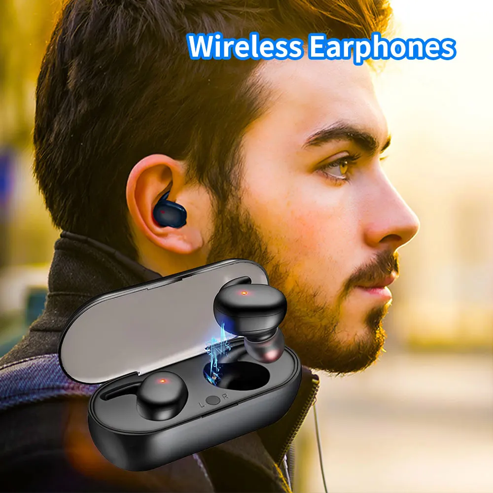Y30 TWS отпечатков пальцев сенсорный Bluetooth 5,0 наушники беспроводные 4D стерео наушники активная шумоподавление игровая гарнитура для Airdo