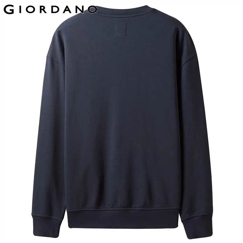 Giordano мужской джемпер с печатным принтом dare to dream на груди, имеет круглый вырез под шею и длинные рукава,а так же несколько цветовых решений