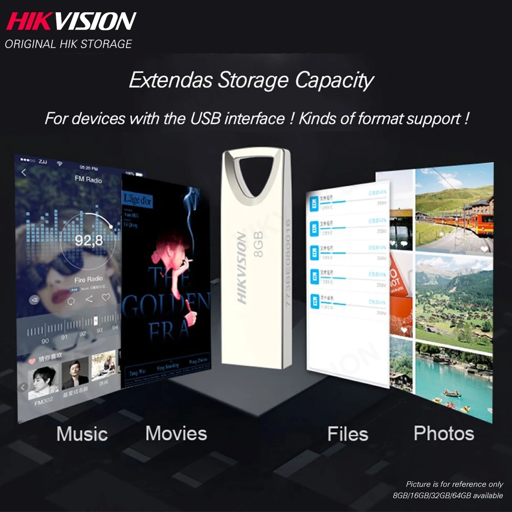 Hikvision оригинальный USB флеш накопитель 8 ГБ 16 32 64 128 мини USB2.0 USB3.0 флешка карта памяти