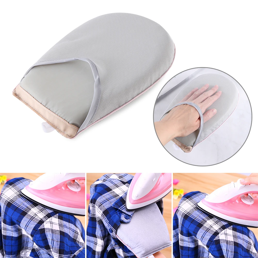 1PC Heat Resistant Polyester Sponge Ironing Pad Hand-Held Ironing Board Garment Steamer Clothes Holder Household Sewing Accessor