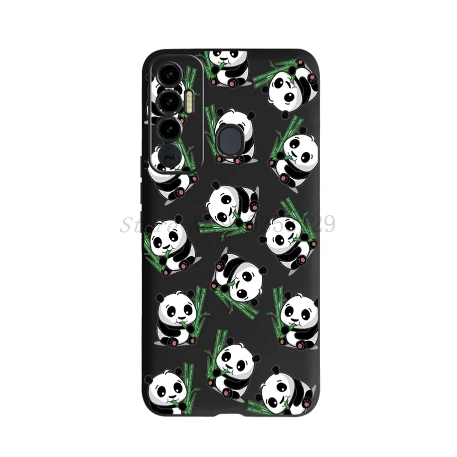 Floral Soft Silicone Black TPU Phone Case