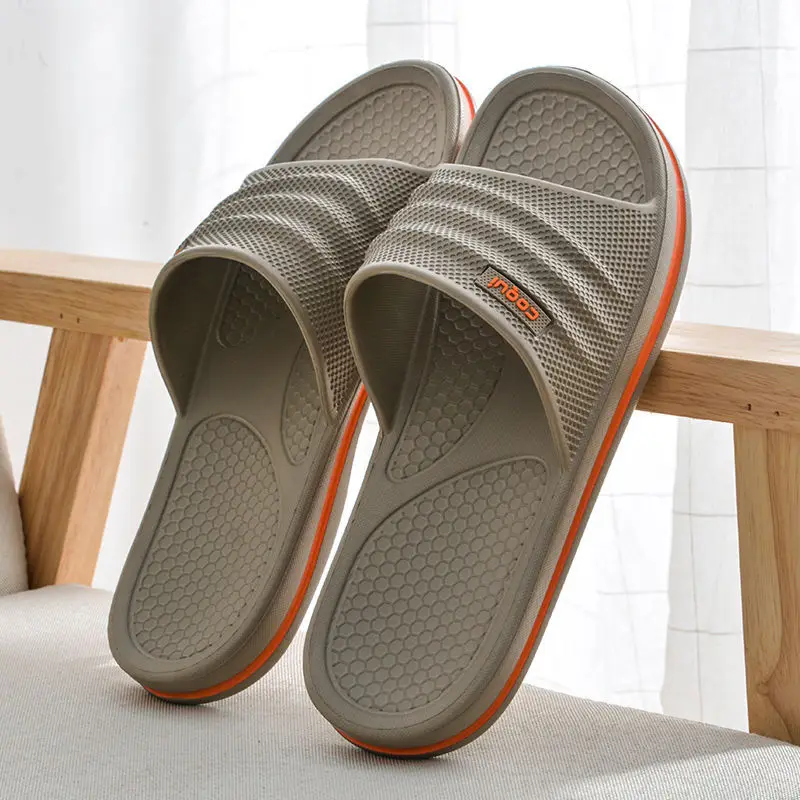 Zapatillas de EVA antideslizantes para hombre, chanclas de baño suaves y cómodas para el hogar, Zapatillas de casa con plataforma para interiores de verano
