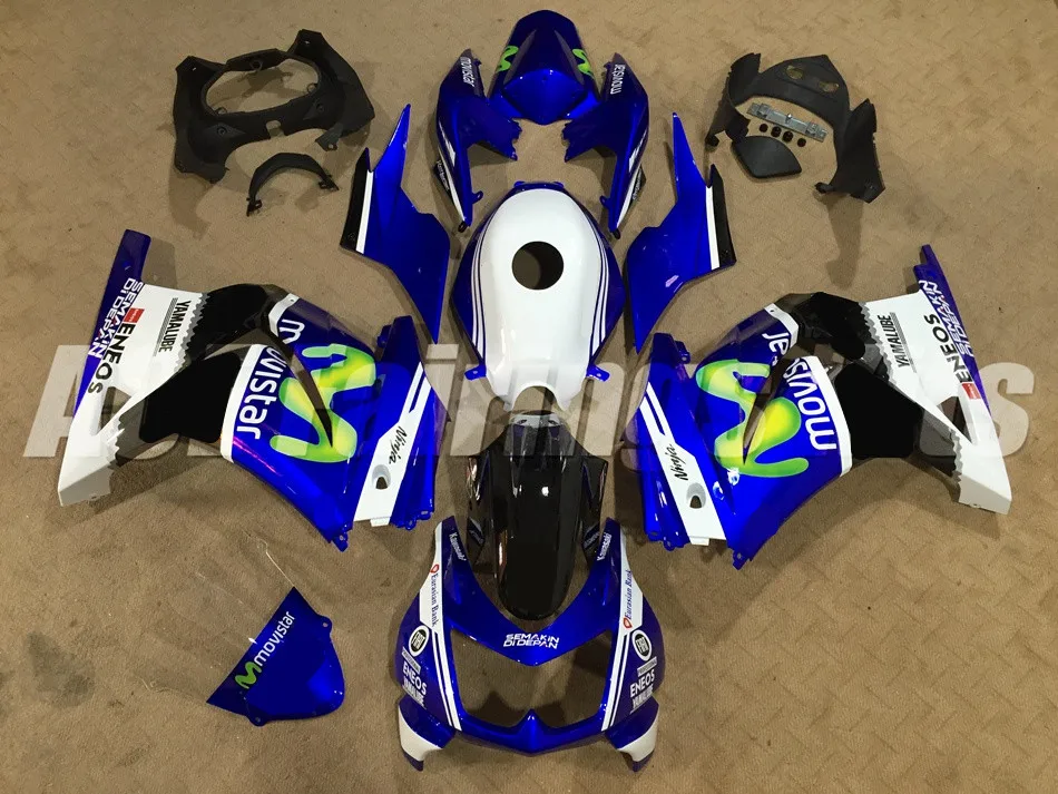 ABS Обтекатели набор подходит для Kawasaki Ninja 250 EX250 ZXR250 2008- 08 09 10 11 12 13 14 15(литьевая форма)+ крышка бака синий