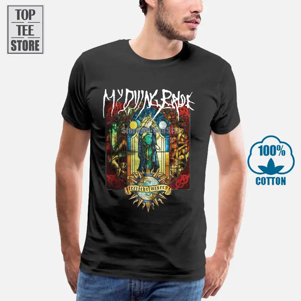 Футболка My Dying Bride 'Feel The Misery' новая и официальная свободная футболка с рисунком