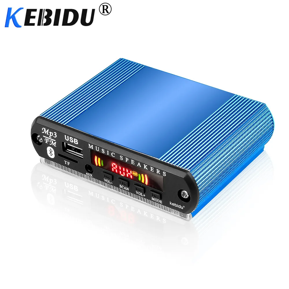 KEBIDU MP3 плеер беспроводной Bluetooth MP3 WMA декодер доска автомобильный аксессуар с функцией записи Поддержка USB/SD/FM аудио модуль