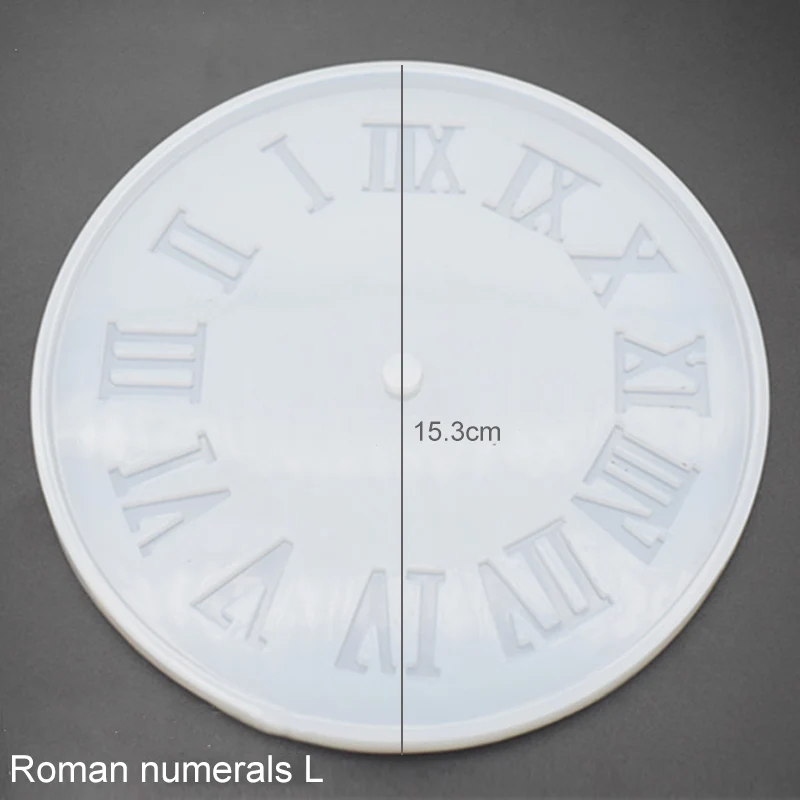 Roman numerals L Подвеска, аксессуары для ювелирных изделий, многофункциональные часы Expoxy, форма, 1 шт., ручная работа, ювелирные часы, ремесло, изготовление, форма, Круглый силикон - Цвет: Roman numerals L