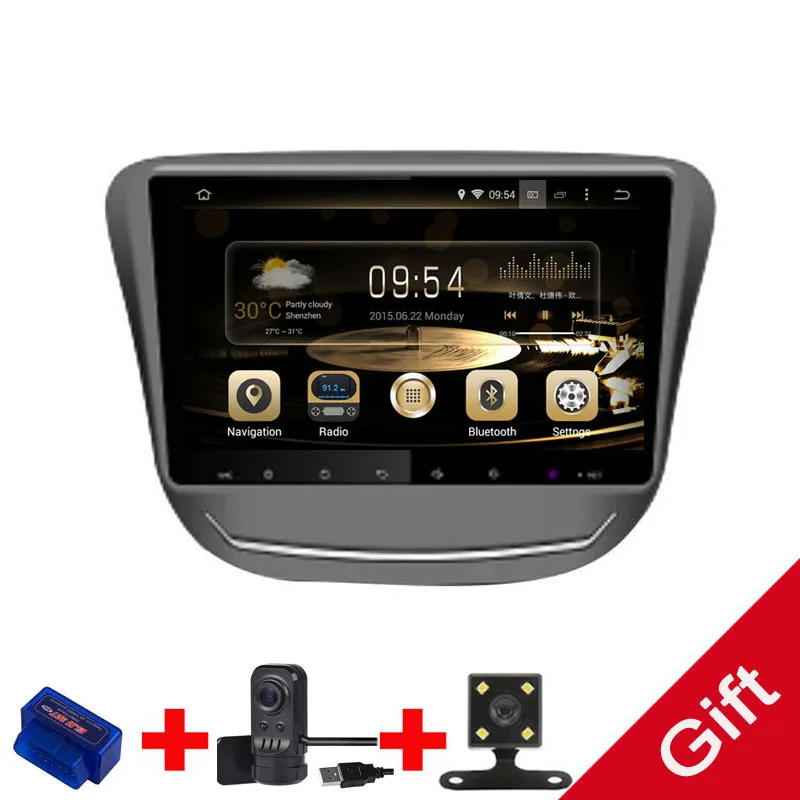 

Android 9.0 Octa Core PX6 Fit Chevrolet CAVALIER 2016 2017 2018 2019 - Car DVD Player Navigation GPS Radio