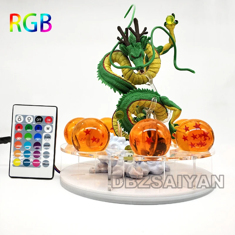 Dragon Ball лампы Shenlong Dragon Ball фигурка Shenron Dragon Ball и super Goku светодиодный ночной Светильник Shenlong аниме фигурка коллекция подарков - Цвет: rgb lamp yellowball1