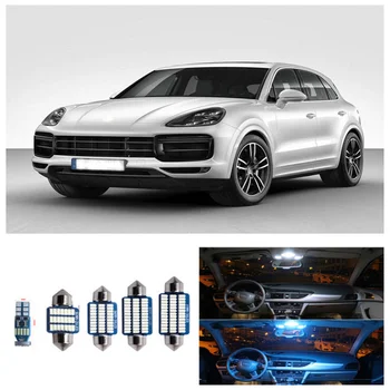 

17pcs White Canbus Car LED Interior Light Kit Package For Porsche Cayenne 955 957 2003-2010 accessories reading Indoor lights