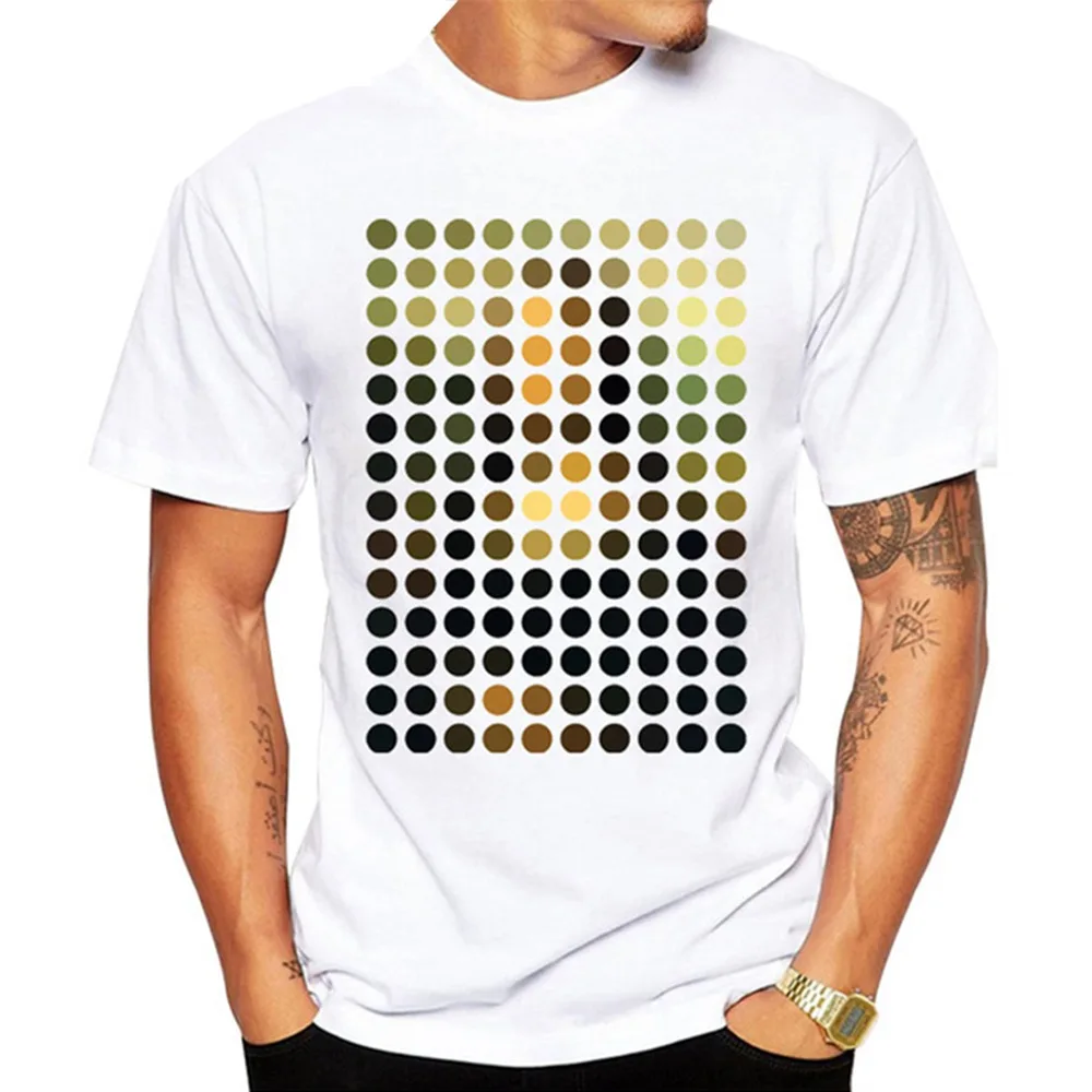 Новинка, Новое поступление, летние мужские футболки Mona Lisa Remix, мужские футболки s Homme Camisa с вырезом лодочкой, топы с коротким рукавом, уличная одежда, футболки