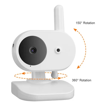 

3.5 Inch Baby Monitor Night Vision Camera Wireless Webcam 360 Degree Rotation Camera Two-Way Audio with Lullaby Play Function