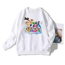 

Fashion Disney Mickey and His Friends Printed Sweatshirts Women Kawaii Cartoon Pullovers Long Sleeve Ladies Harajuku Loose Tops