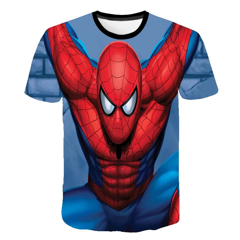 Spiderman 3d Boys Clothes T Shirt Kids Super Hero 3d Baby Boys T