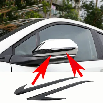 

Fit for Toyota CHR C-HR 2016-2018 Carbon Fiber Look & ABS Chrome Rearview Mirror Decorative Trim Strips Car Styling Accessories