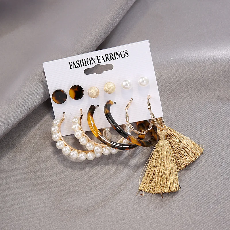 Boho Earrings Set Drop Earrings Earrings For Women 2020 Fashion Long Tassel Earrings Trendy pendientes mujer moda серьги (4)