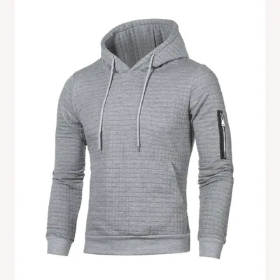 light gray3 Толстовка с капюшоном в стиле хип-хоп на молнии для мужчин, весна, Повседневный пуловер с принтом флага, Толстовки, Толстовки, мужские однотонные красные, черные, SA-8 - Цвет: light gray3