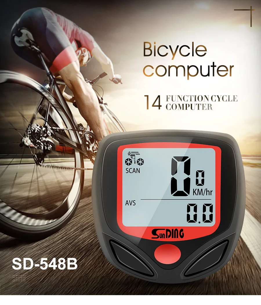 Speedomètre Vélo Bicyclette Sans Fil Vélo Compteur Kilométre Chronomètre Étanche 