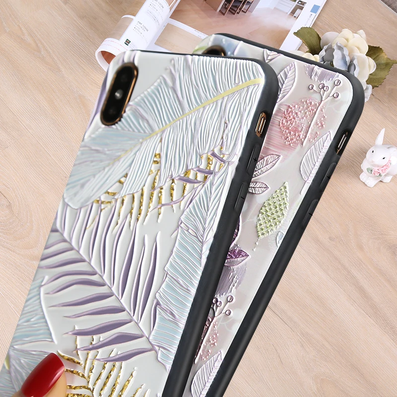 3D рельефный чехол для Xiaomi mi 8 Lite SE 6X A3 9 9SE 9T Pro Чехол с черным краем Red K20 Note 8A 8| |
