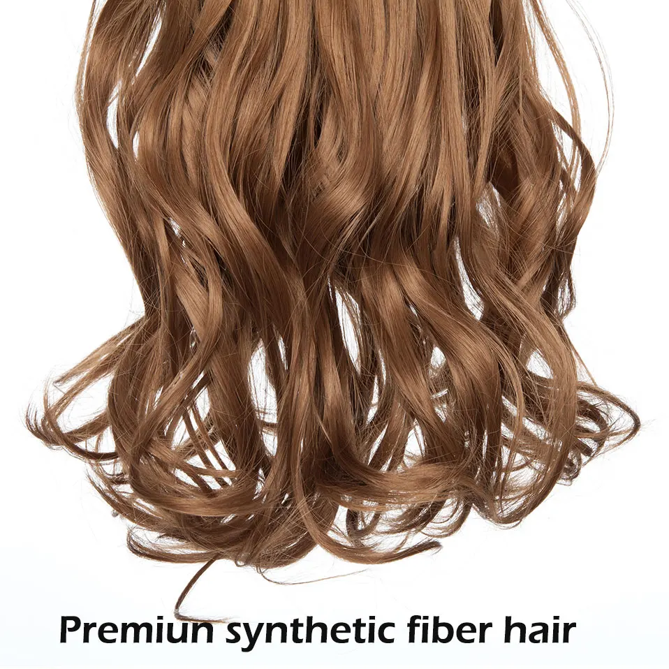 Najtaniej SNOILITE 16 cal faliste przedłużanie włosów z czarna nakrętka długie syntetyczne przedłużanie włosów integracji czapka z włosów dla dziewczyna party